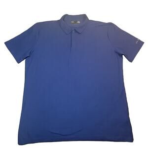 Oakley Hydrolix Golf Polo Men’s XL Blue Performance Activewear Shirt EUC